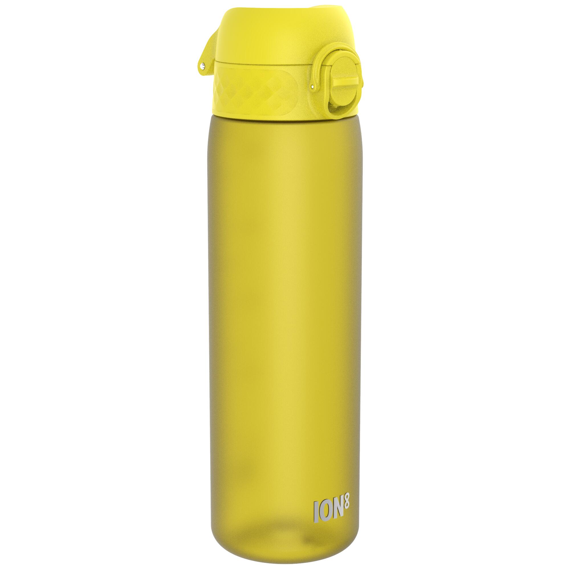 ION8 Leak Proof Slim Water Bottle, Recyclon™, Yellow, 500ml (18oz)