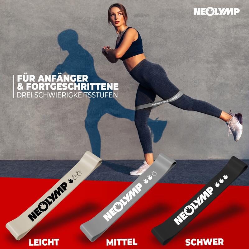 Set di bande fitness Flatband (nero)