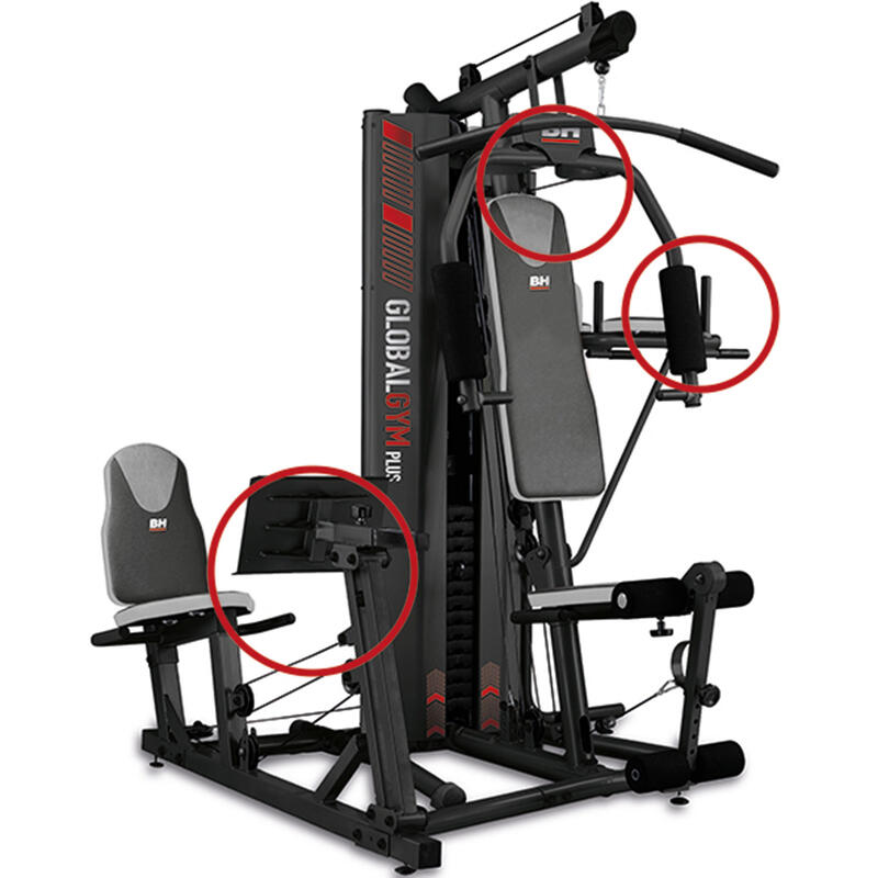 Multistazione GLOBAL GYM PLUS G152B Nero