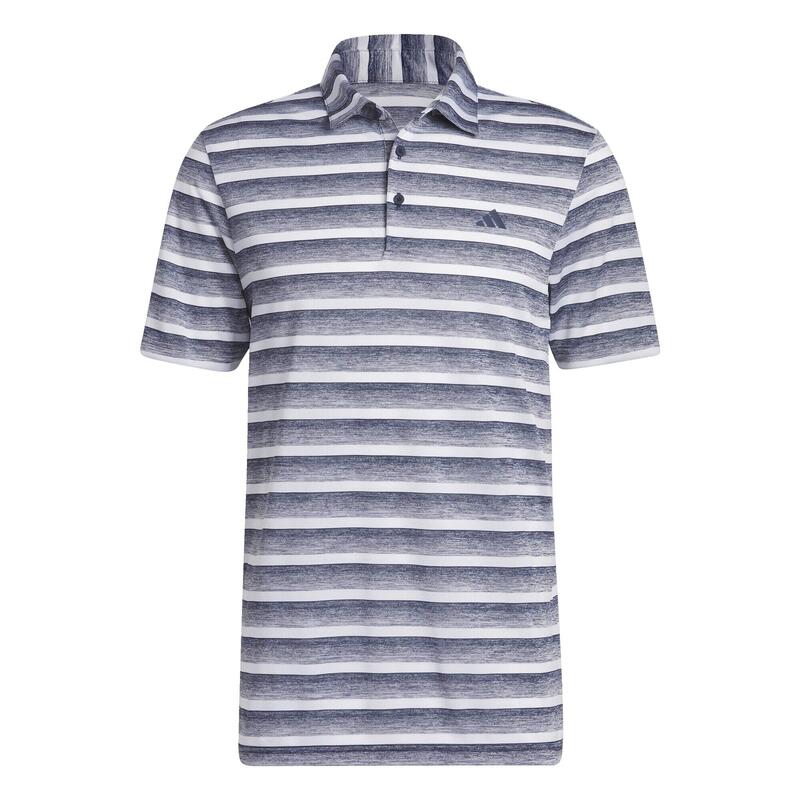 Two-Color Striped Polo Shirt