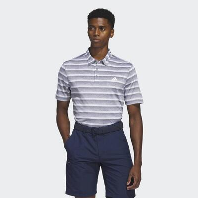 Two-color striped poloshirt