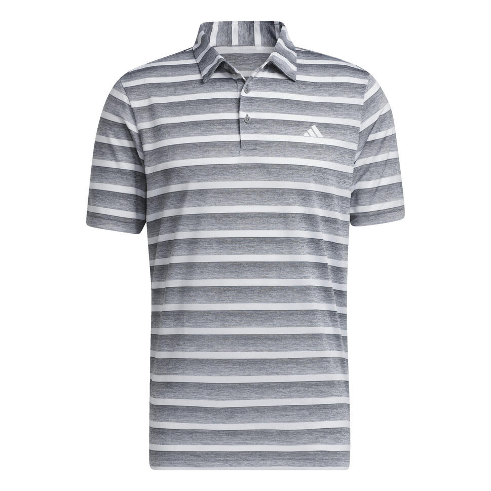 Two-Color Striped Polo Shirt