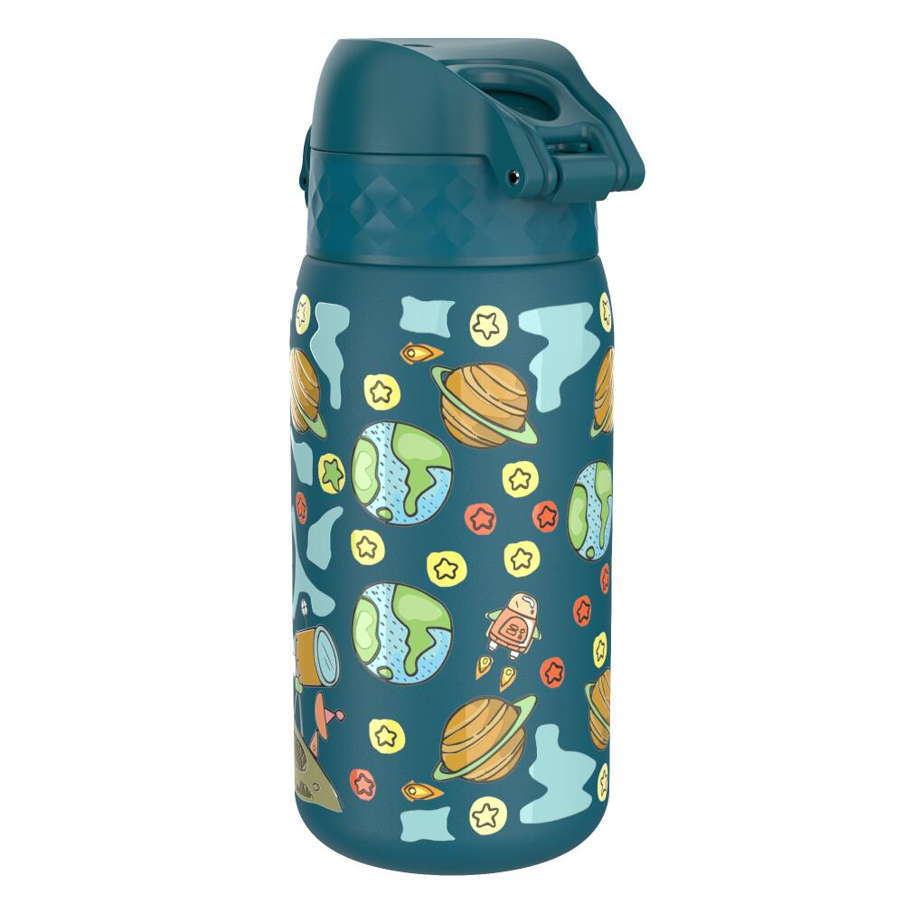 Leak Proof Kids Water Bottle, Stainless Steel, Space, 400ml (13oz) 4/7