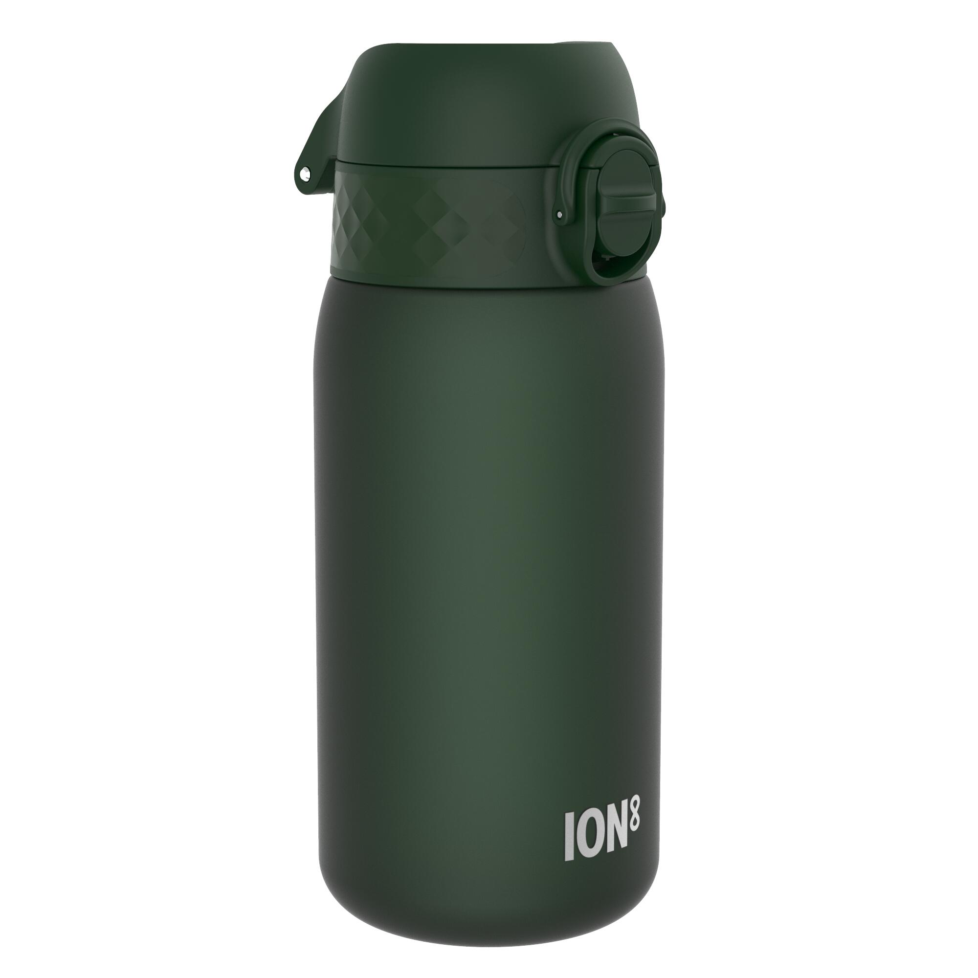 ION8 Leak Proof Kids Water Bottle, Recyclon™, Dark Green, 350ml (12oz)