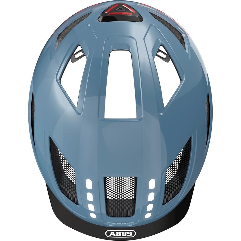 ABUS Casque de vélo "Hyban 2.0 LED" bleu