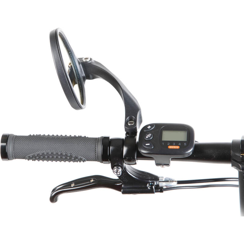 Mirage fietsspiegel Hi-Speed met klem links zwart