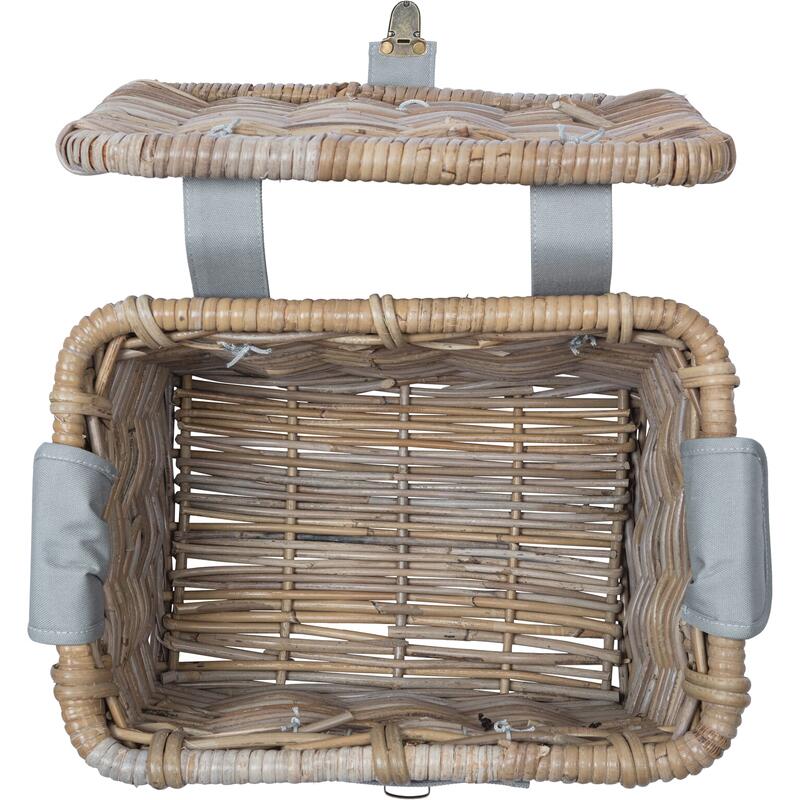 Rotan Fietsmand Denton Small 35 X 24 X 20 Cm - Natuur Grijs