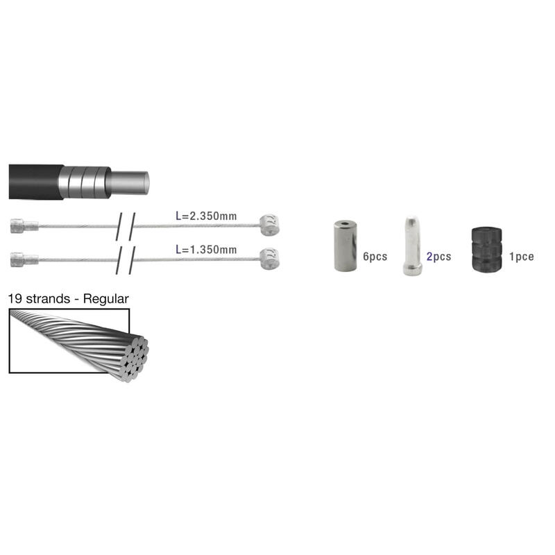 Elvedes kit câble de frein ATB/RACE vert