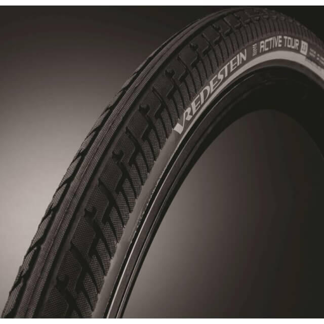 Opona Active Tour 28 X 1 5/8 X 1 3/8 Czarna Odblaskowa