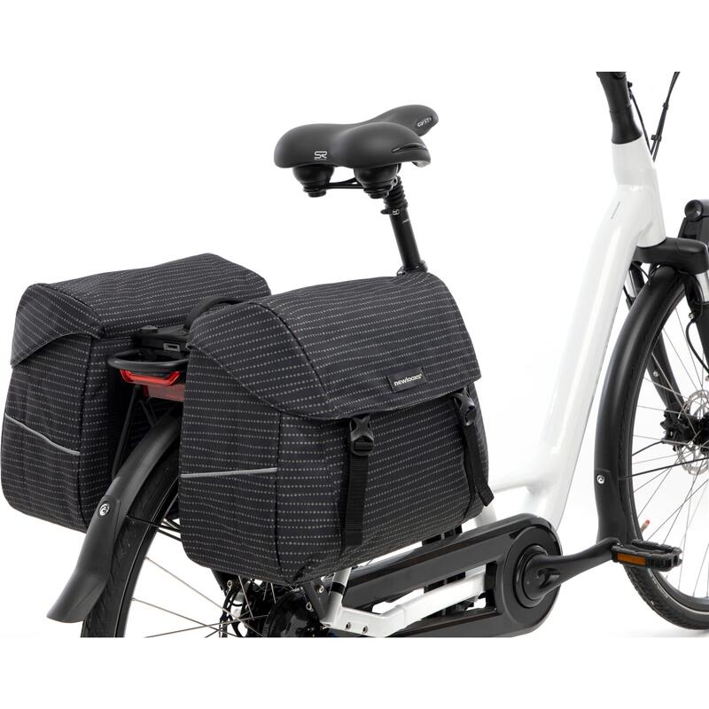 Sacoche vélo double Joli Double MIK Nomi 37,0 litres 38 x 18 x 30 cm (x2) - noir