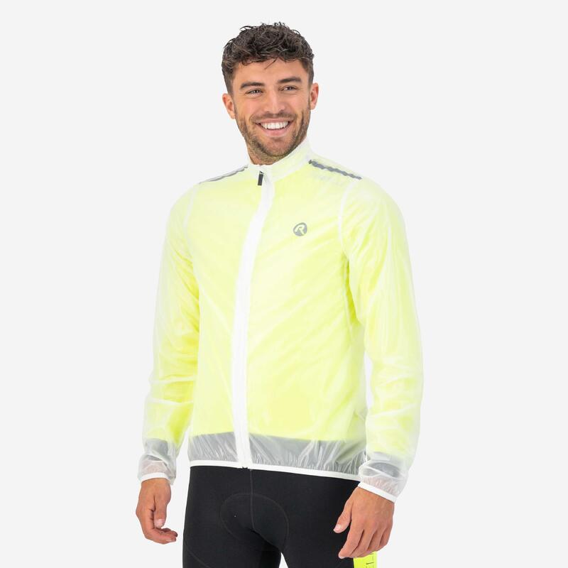 Rogelli - Chubasquero para Hombre, Talla 2XL, Color Amarillo