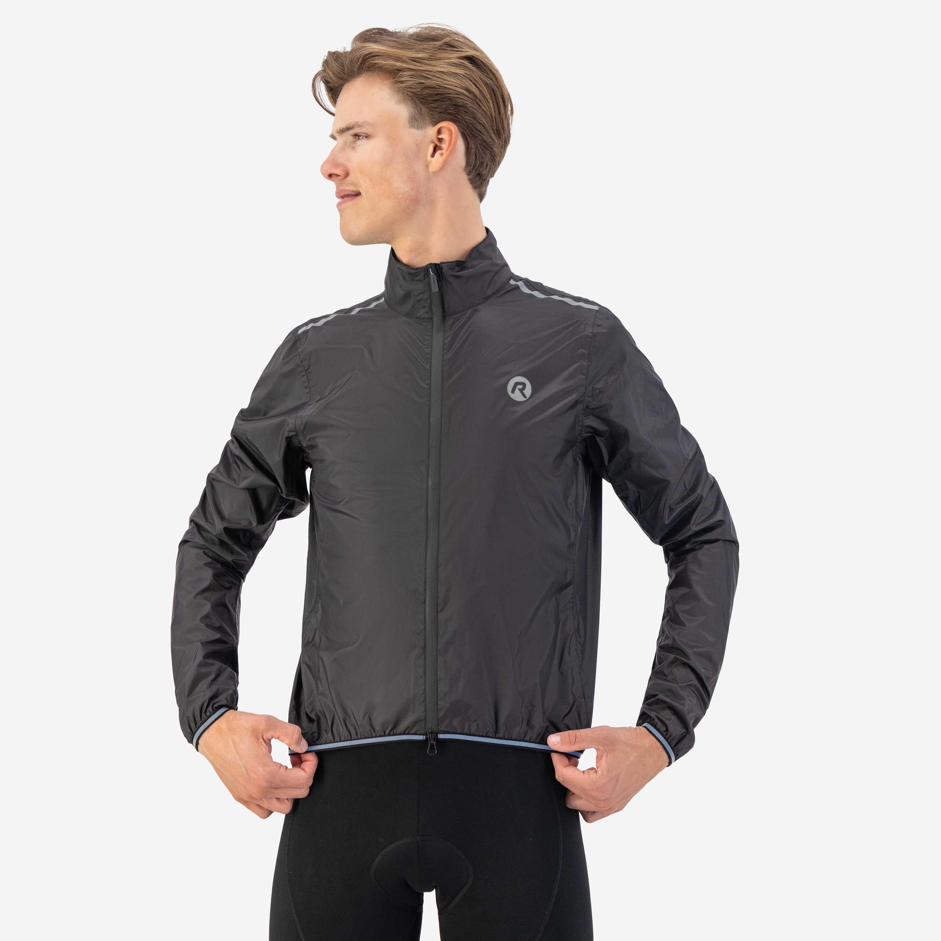 Rogelli - Veste Velo Pluie Vent Homme - Essential - Veste - Noir - 52 2xl - Decathlon