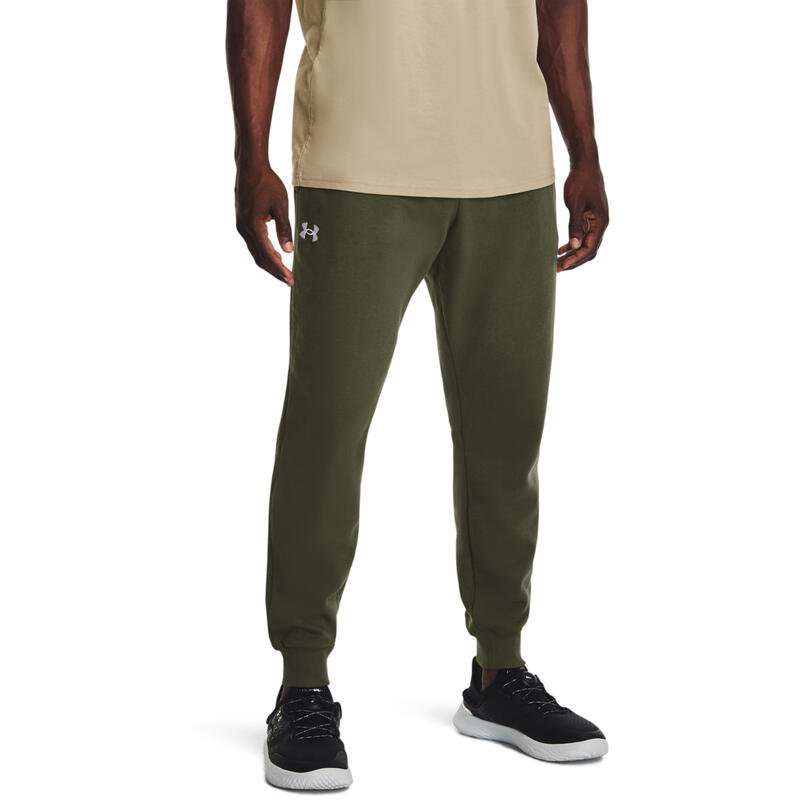 Pantalon Under Armour UA Rival Fleece, Vert, Hommes