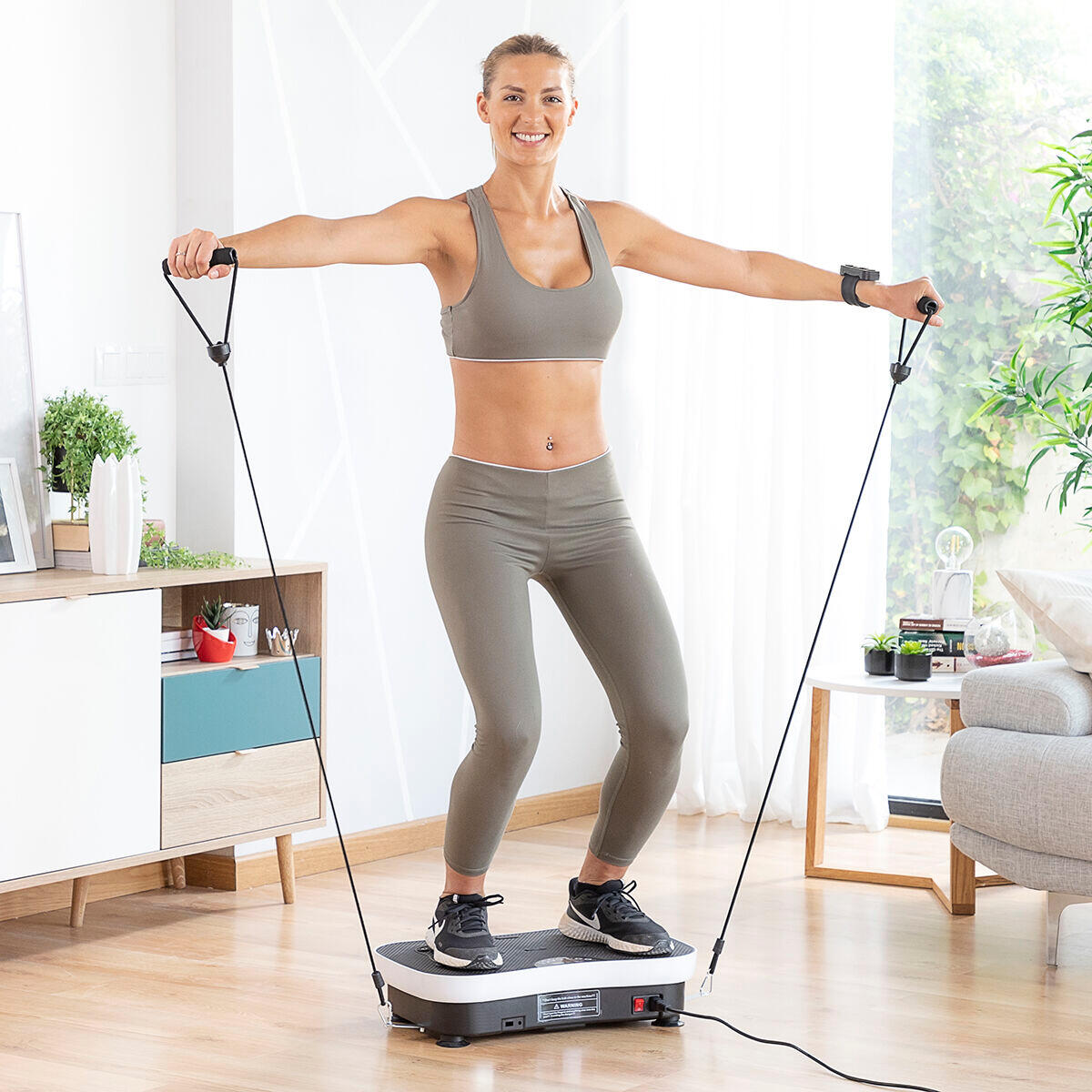 Plate-forme d'Entraînement par Vibrations avec Accessoires InnovaGoods 2/5