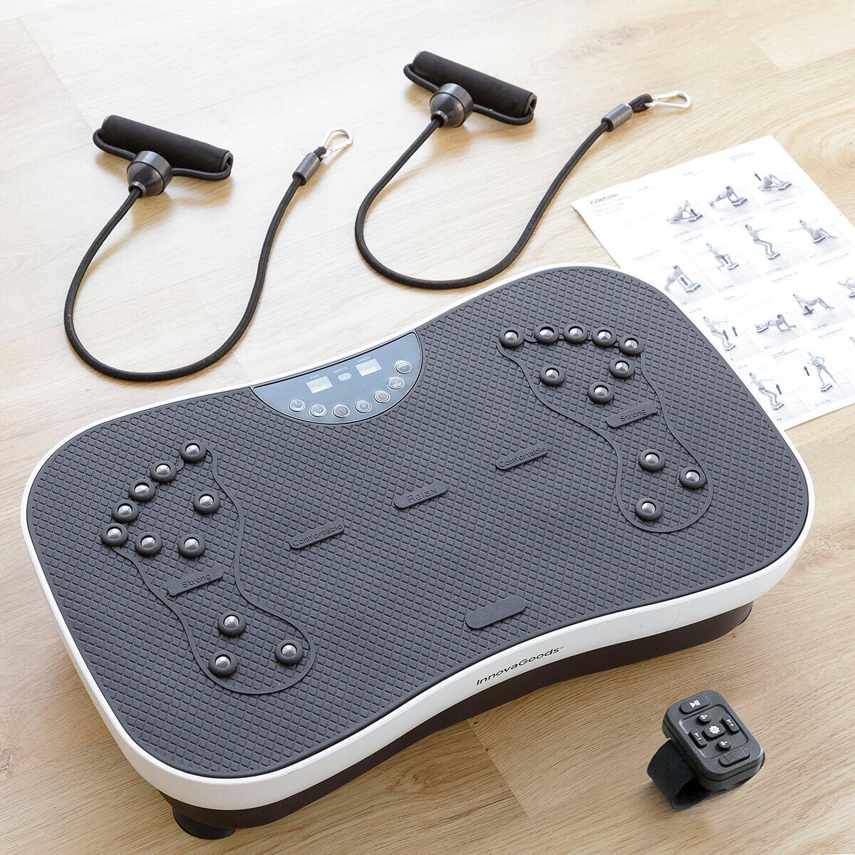 Plate-forme d'Entraînement par Vibrations avec Accessoires InnovaGoods 4/5