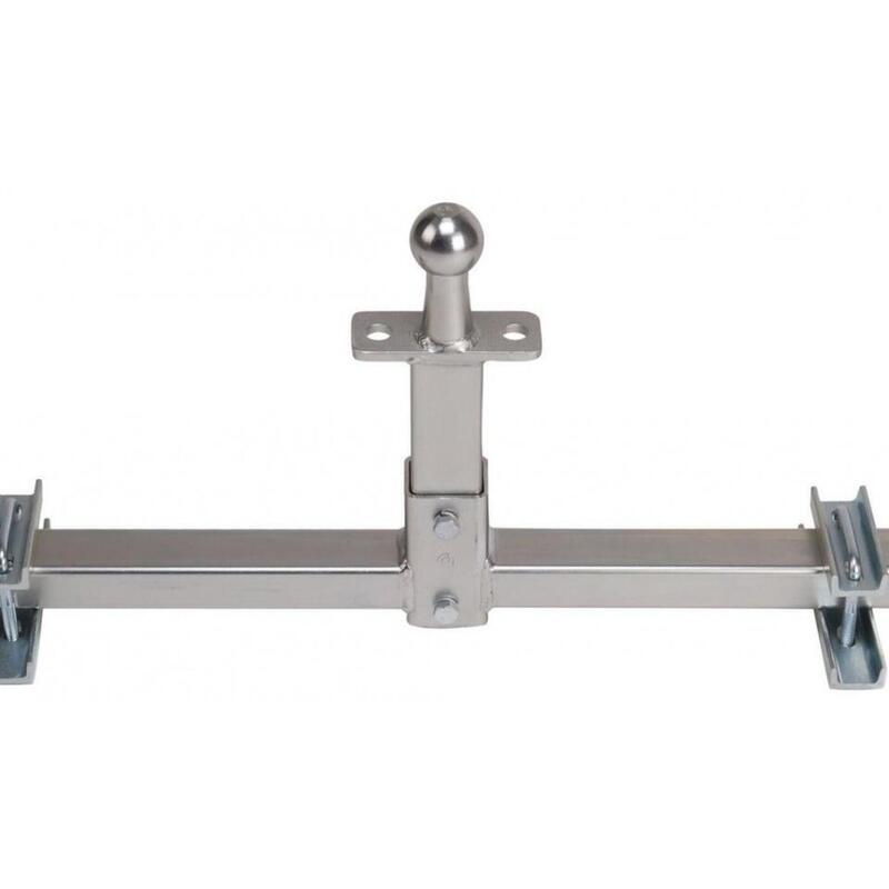 caravan hulpstuk laag 34 cm zilver