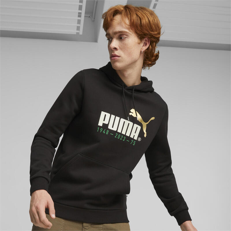 Pulóver Puma Logo Celebration, Fekete, Férfiak