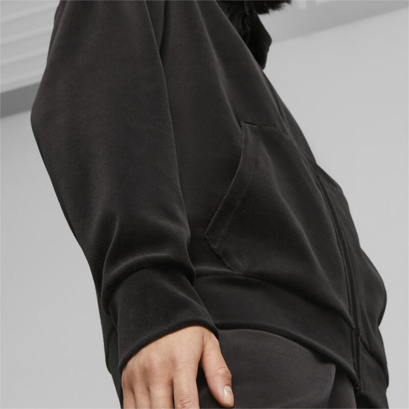 Veste zippée à capuche Essentials Elevated Fremme PUMA Black