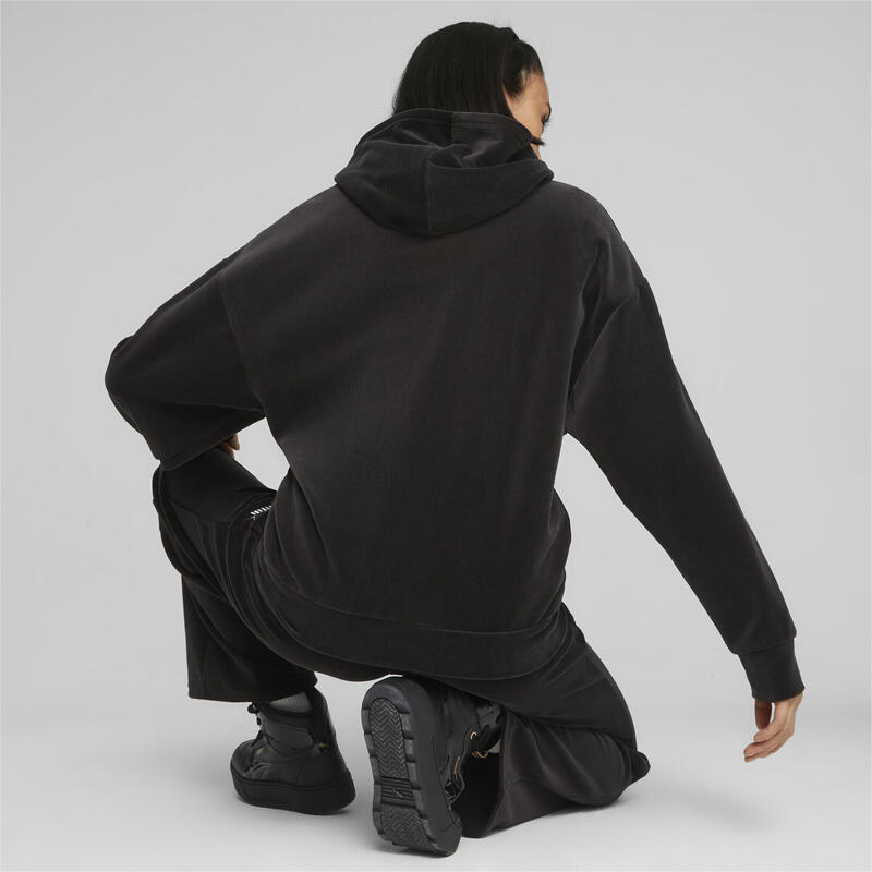 Veste zippée à capuche Essentials Elevated Fremme PUMA Black