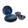 Bo-Camp Tableware Halo - Campingbord - 12-Delig - Blauw