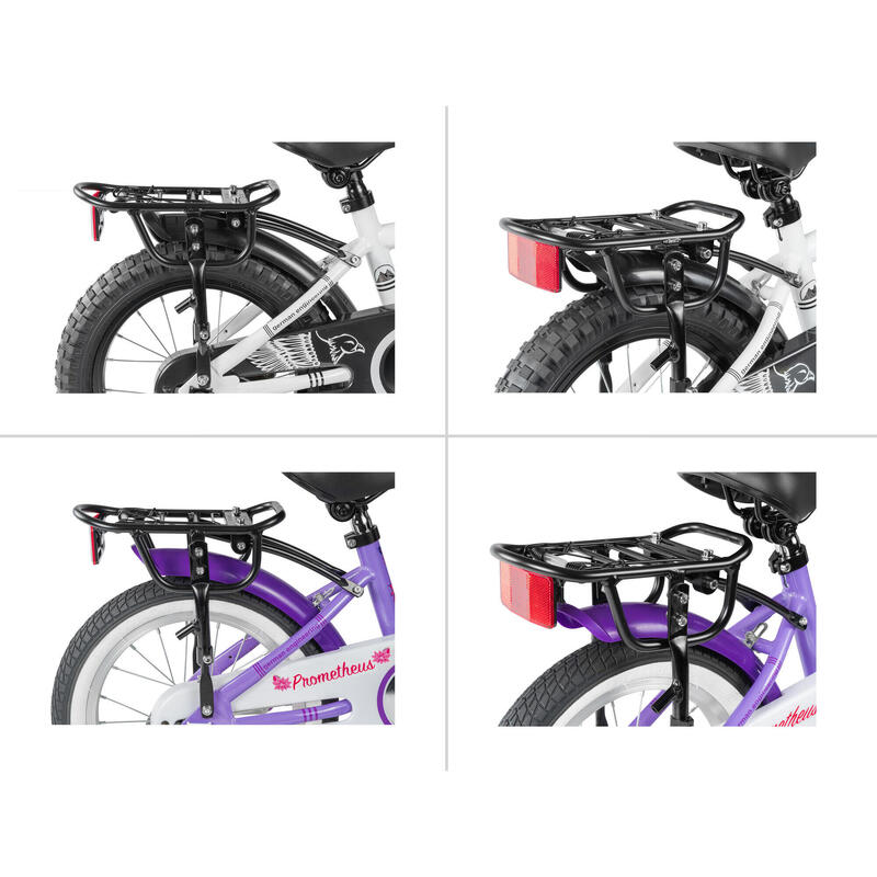 Porte-bagages pour vélo enfant de 16 à 18 pouces universel - léger et  réglable PROMETHEUS BICYCLES
