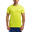 男裝純色6in1修身跑步健身短袖運動T恤上衣 - 黃色