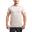 男裝純色6in1修身跑步健身短袖運動T恤上衣 - 白色