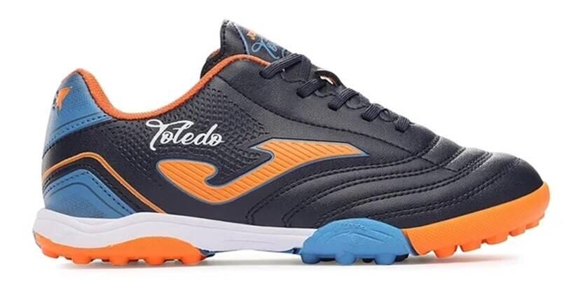 Scarpe calcio bambino Toledo TF, Dark Blue 2/6
