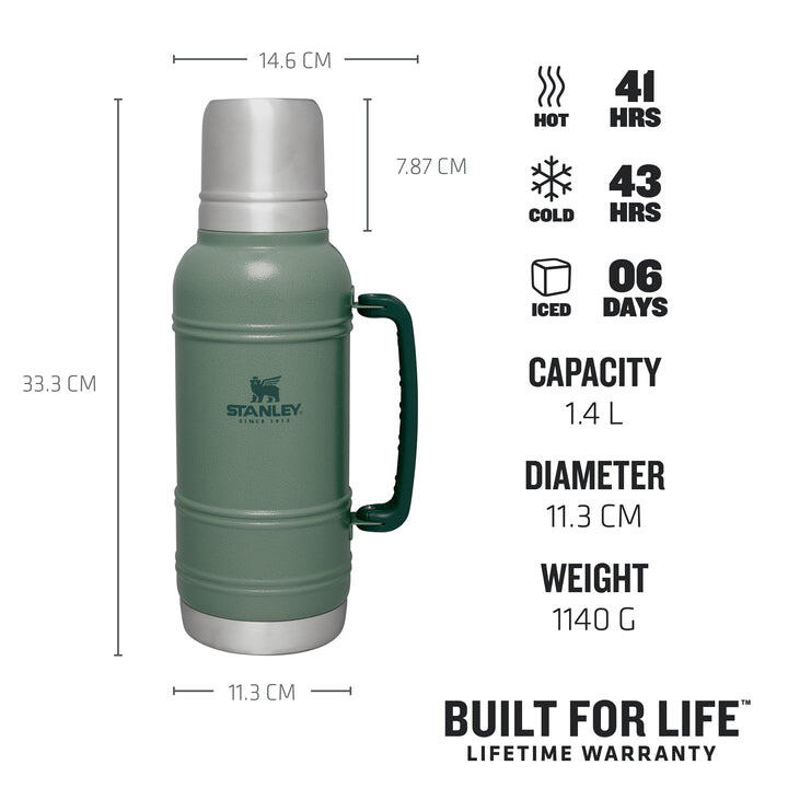 Stanley The Artisan Thermal Bottle 1.4L - Hammertone Green