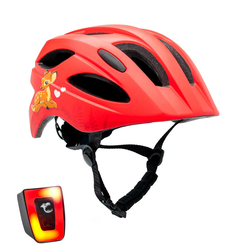 Capacete de bicicleta para crianças 6-12 anos|Fofo Vermelho|EN1078 Certificado