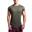 Men 6in1 Dri-Fit Stretchy Gym Running Sports T Shirt Fitness Tee - OLIVE