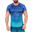 Men Dri-Fit Gradient Gym Running Sports T Shirt Fitness Tee - BLUE