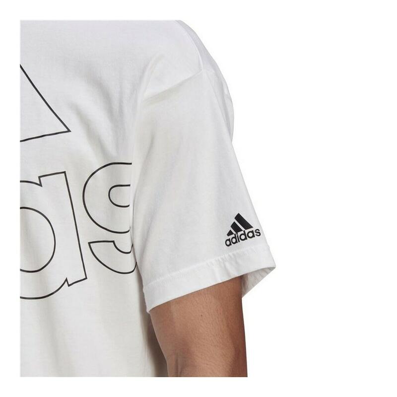 Maglia a Maniche Corte Uomo Adidas Giant Logo Bianco