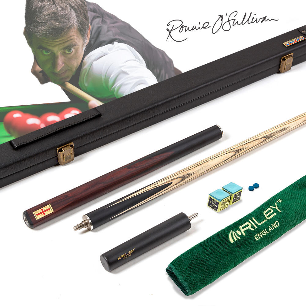 Riley England Series 3/4 Cut Ebony Snooker Cue and Hard Case 1/8