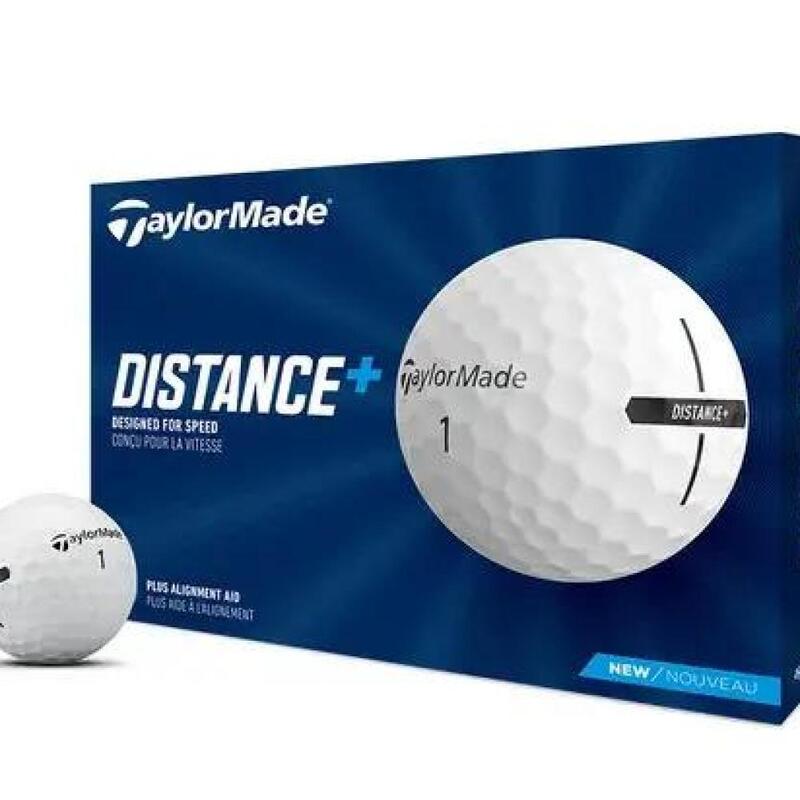 Boite de 12 Balles de Golf TaylorMade Distance+ Blanche
