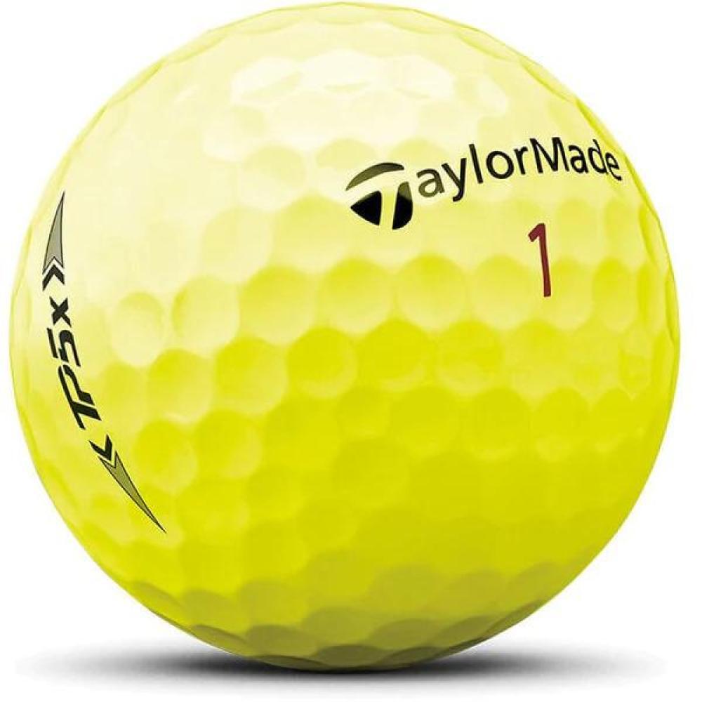 Caja de 12 Bolas de Golf TaylorMade TP5 X Amarillas 2/3