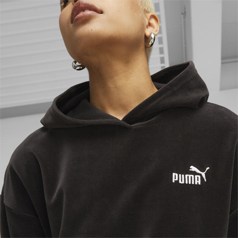 ESS+ hoodie voor dames PUMA Black