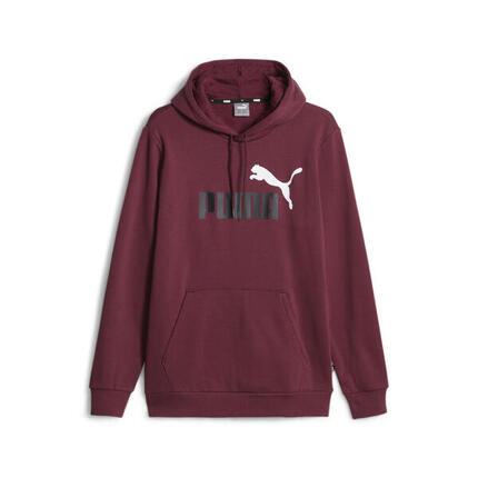 Sweat à capuche Essentials+ Two-Tone Big Logo Homme PUMA Dark Jasper Red