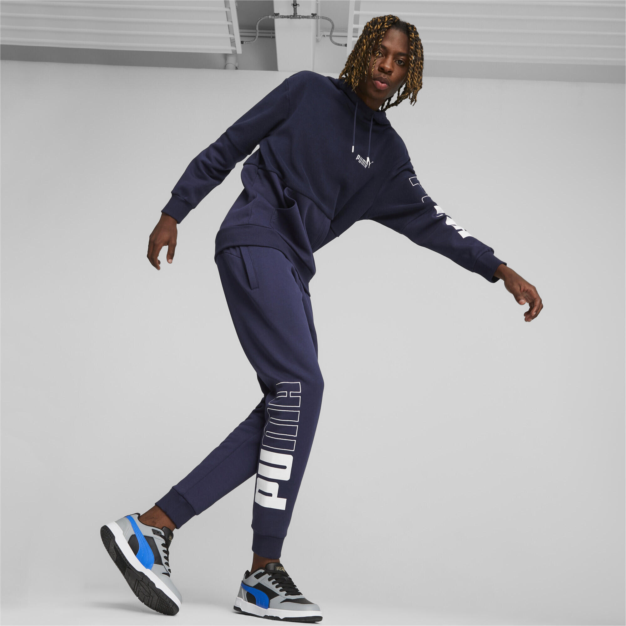 Hoodie d’hiver PUMA POWER Homme PUMA Navy Blue 3/6