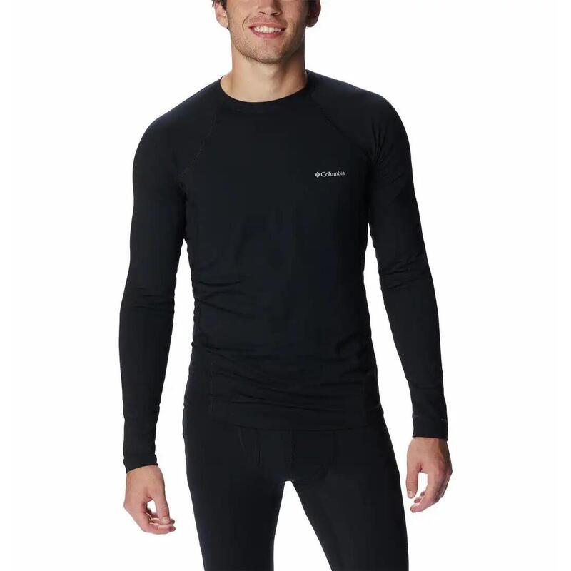 Midweight Stretch Long Sleeve Top férfi aláöltöző felső - fekete