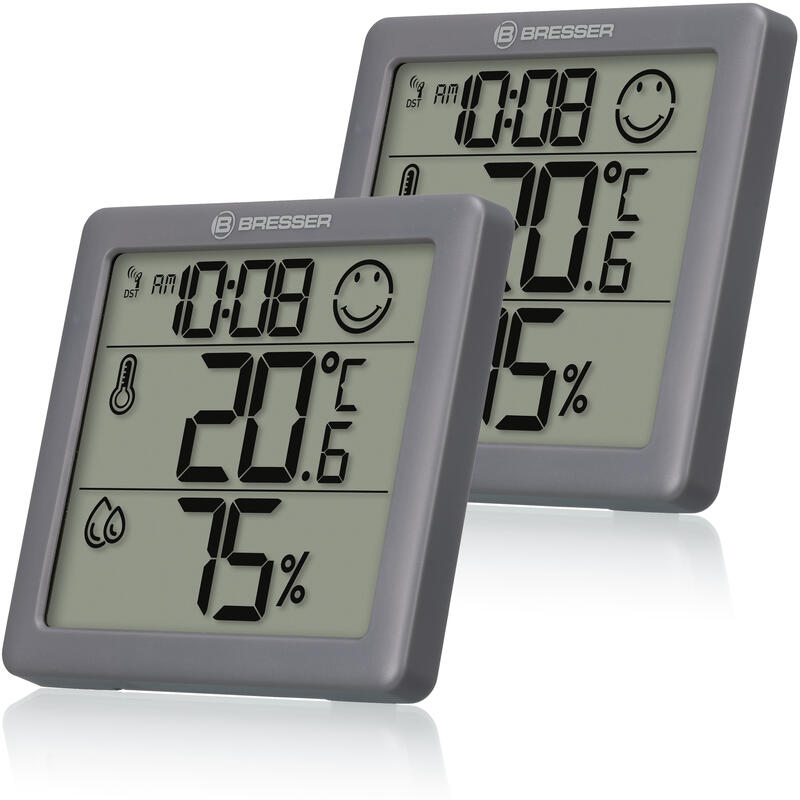 Set de 2 thermomètres/hygromètres BRESSER Climate Smile