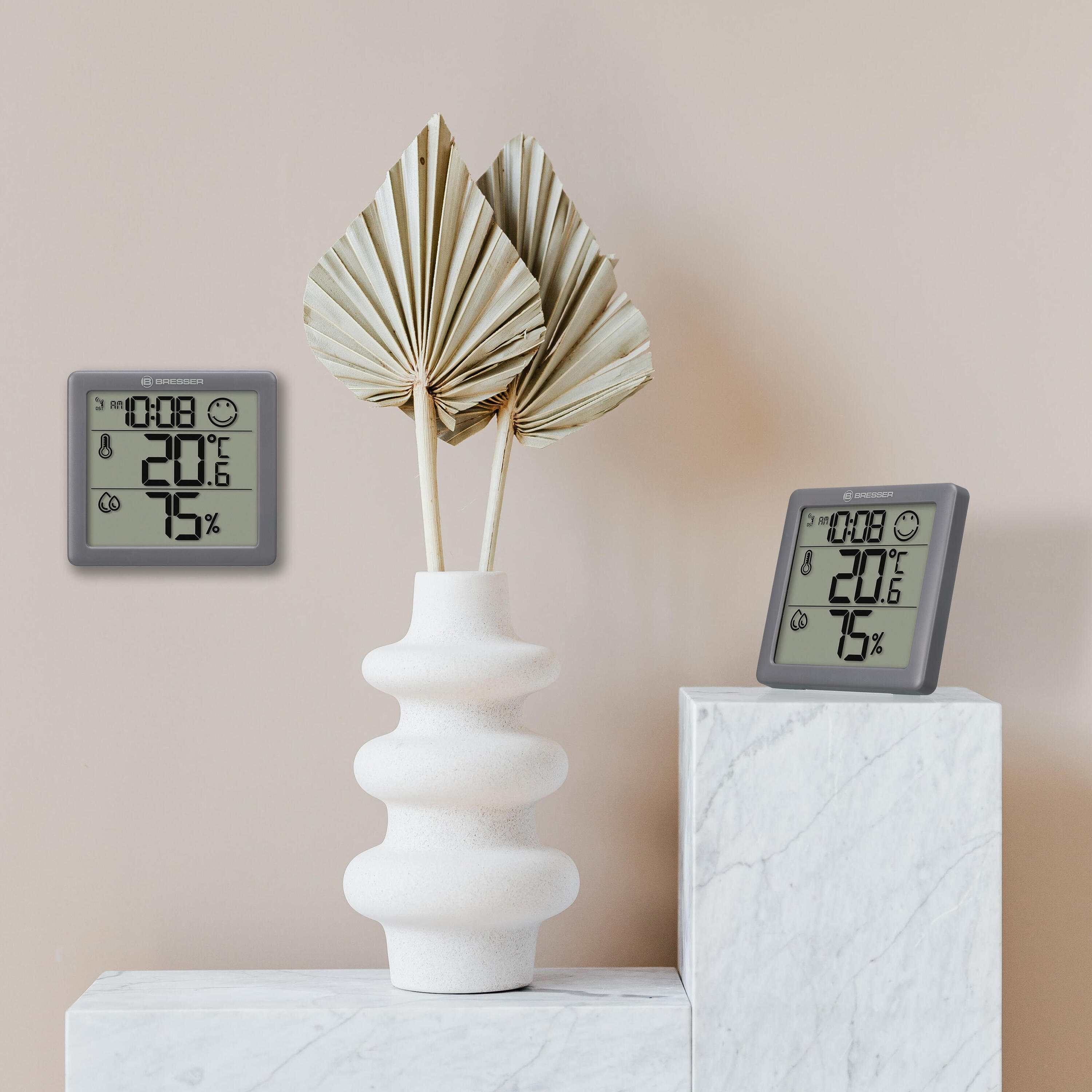 Set de 2 thermomètres/hygromètres BRESSER Climate Smile 5/6