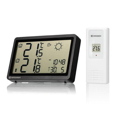 BRESSER Funkwetterstation Meteo Temp HZ, schwarz