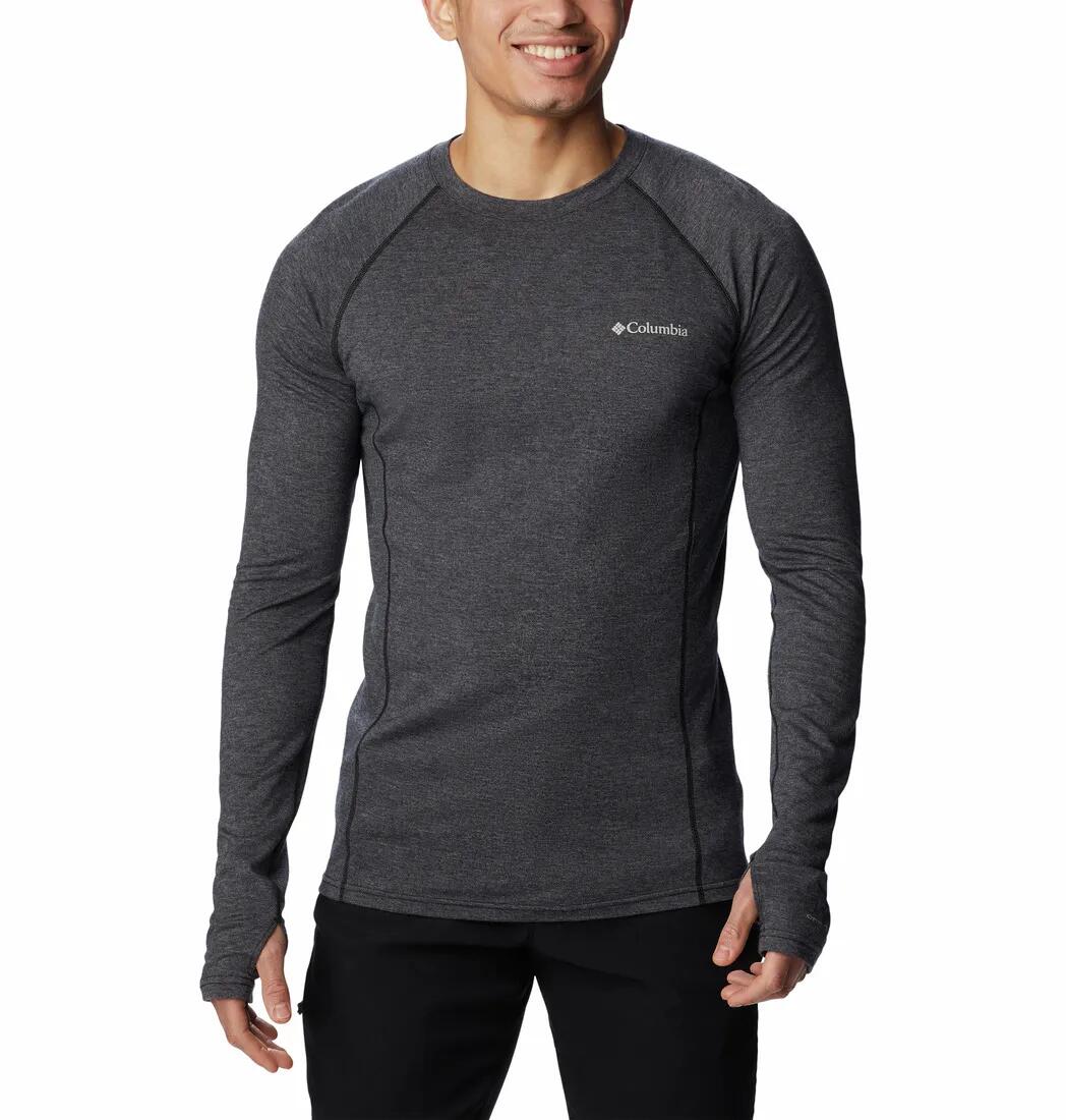 COLUMBIA Funktionsshirt Tunnel Springs Wool Crew Herren - Schwarz