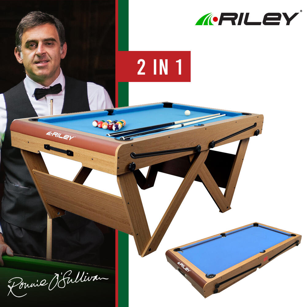 RILEY Riley "W" Leg 6ft Snooker and Pool Table