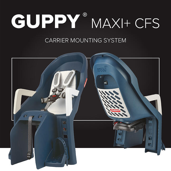 Kinderzitje achter Guppy Maxi+ met dragerbevestiging (CFS)