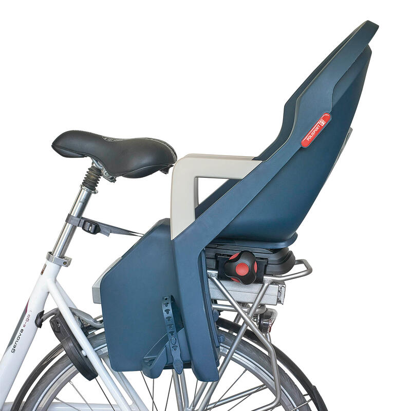 Cadeira Bicicleta Fixação Porta-Bagagem Traseira Guppy Azul e Bege