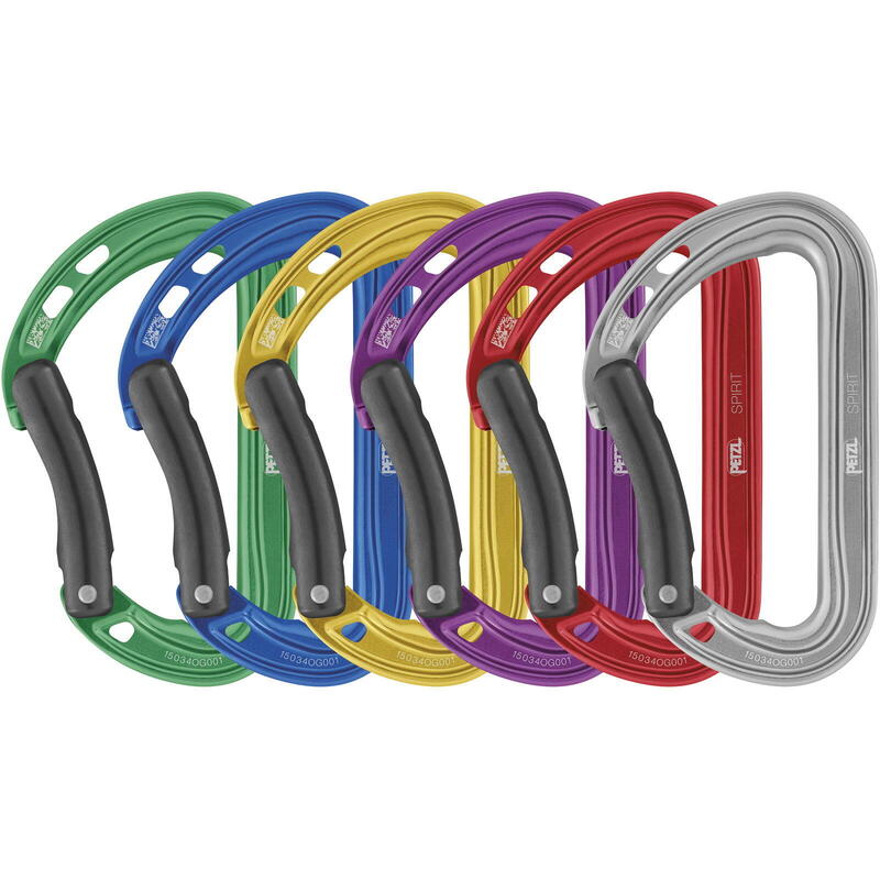 Kletterkarabiner Spirit Bent mix 6er Set