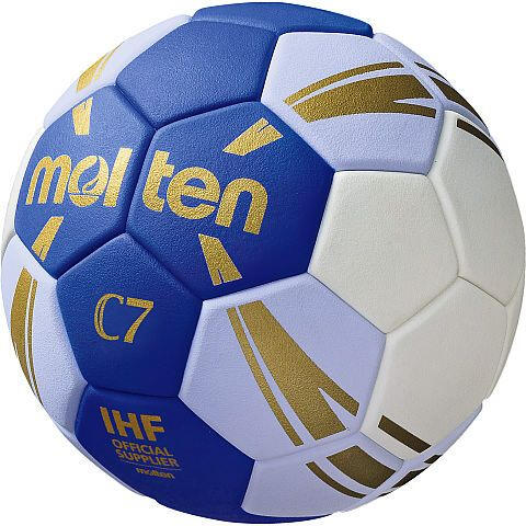 Minge handbal Molten H1C3500 incepatori, super grip, marime 1, alb cu albastru