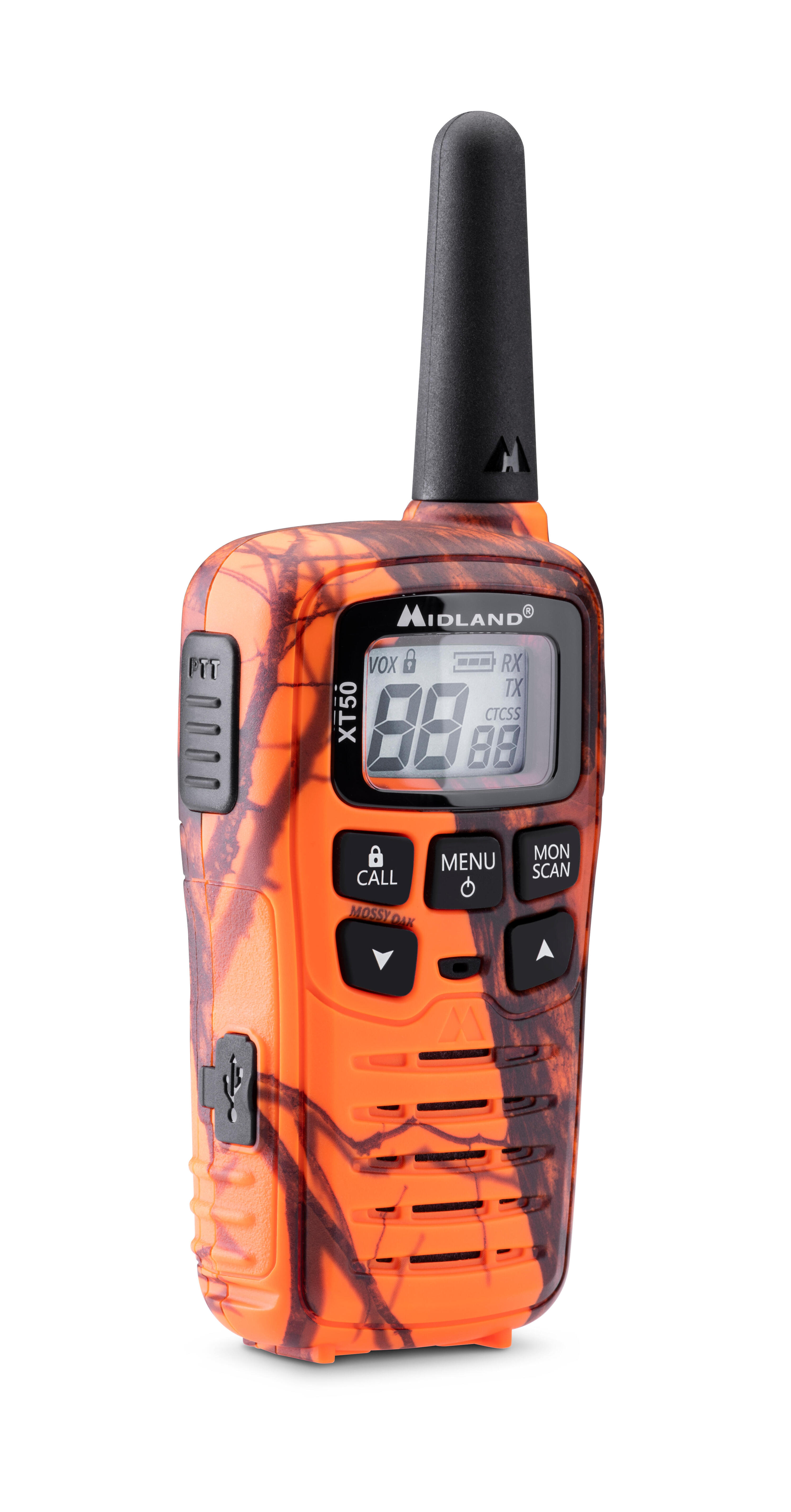 MIDLAND XT50 Blaze Doppio - 2 Walkie Talkie PMR446 Camouflage Arancione 2/4